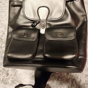 Coach Leather Backpack